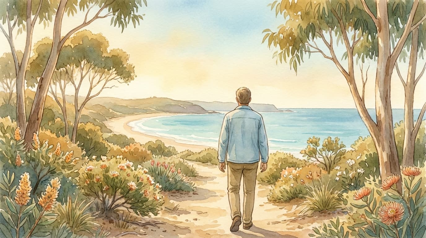 Spring asthma management in coastal Sydney — AI-generated illustration
